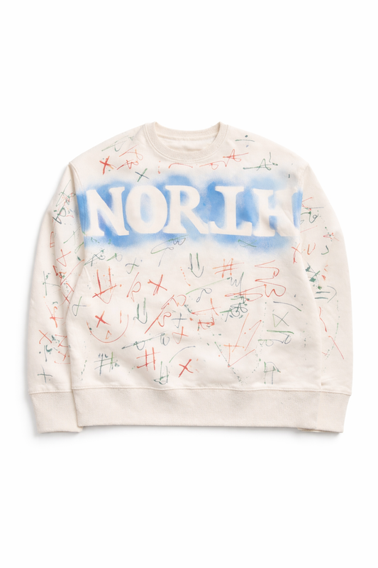 North Bioko Club – “NORTH” Hand-Style Sweatshirt